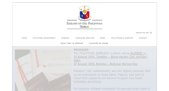 Desktop Screenshot of philippine-embassy.de