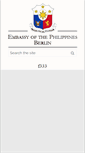 Mobile Screenshot of philippine-embassy.de